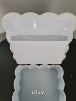 Vintage Menda Co. Blue Floral Vanity Box