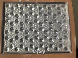 Vintage Merle Norman Cosmetics Powder Box Merle Norman Brown Marble Plastic Powder Box with a Clear Textured Lid Vanity Dresser Box