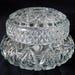 Vintage Mid Century Pressed Glass Powder Jar