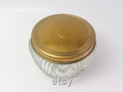 Vintage Monogramed Powder Jar