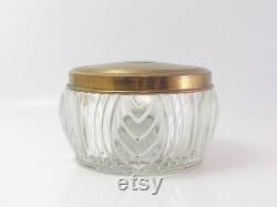 Vintage Monogramed Powder Jar