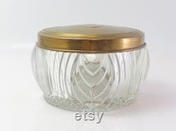 Vintage Monogramed Powder Jar