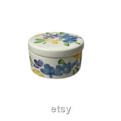 Vintage Montgomery Wards Francesca Handpainted Vanity Jar