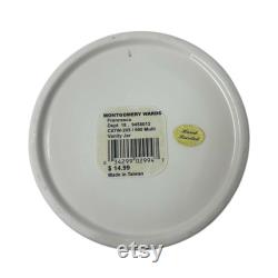 Vintage Montgomery Wards Francesca Handpainted Vanity Jar