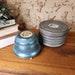 Vintage Musical Powder Boxes Puff Box Floral Design Set of 2