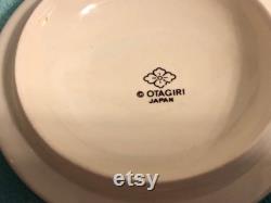 Vintage Otagiri Japan Powder Trinket Dish Irises- FREE SHIPPING