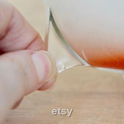 Vintage Perfume Holder Made of a Glass Sphere and Metal Insert Souvenir of New York Reverse Painted