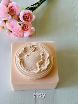 Vintage Pink Dusting Powder Box