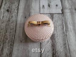 Vintage Pink Hobnail Vanity Jar by Lander Fifth Avenue New York Vintage- FREE SHIPPING