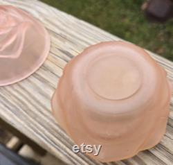 Vintage Pink Satin Rose Powder Box