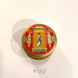 Vintage Pompeia Powder Box, Unopened, Art Nouveau, Ca 1920s.