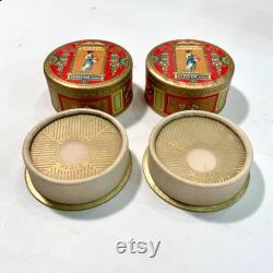 Vintage Pompeia Powder Boxes, Unopened, Art Nouveau, Pair, Ca 1920s.