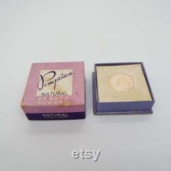 Vintage Pompeian Beauty Powder Box Unopened 1930's 1940's Face Powder Make-Up Cosmetic's