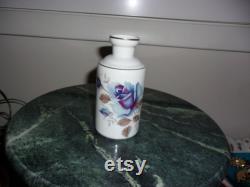 Vintage Porcelain Floral Vanity Jar