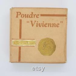 Vintage Poudre Vivienne By Leona Ltd Face Powder Box Vanity Storage