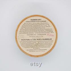 Vintage Powder Box 1930's Chamberlain's Face Powder Box Des Moines Iowa USA Unopened Vanity Storage