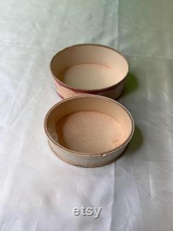 Vintage Powder Box, Du Barry Face Powder, Art Deco Image of a Woman in a Powdered Wig, Pink Powder Box