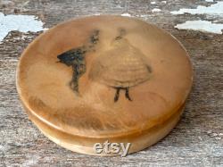 Vintage Powder Box -Lady and Gentleman-Celluloid