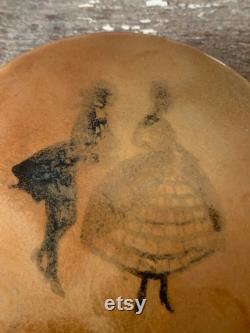 Vintage Powder Box -Lady and Gentleman-Celluloid