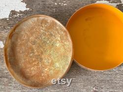 Vintage Powder Box -Lady and Gentleman-Celluloid