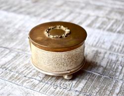 Vintage Powder Box Mirror Retro Women s Gift Musical Box