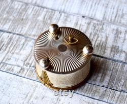 Vintage Powder Box Mirror Retro Women s Gift Musical Box