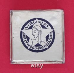 Vintage Powder Box Virginia's Hollywood Preparations Face Powder Unopened Art Deco 1930's 1940's Powder Box Rare Powder Box