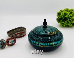 Vintage Powder Box with Lid, Cute Decorative Wide Mouth Powder Jar for Women Birthday Gift, Wedding Gift, Gift for Mom