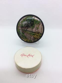 Vintage Powder Box with Mirror in lid with full box of unopened Powder