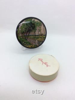 Vintage Powder Box with Mirror in lid with full box of unopened Powder