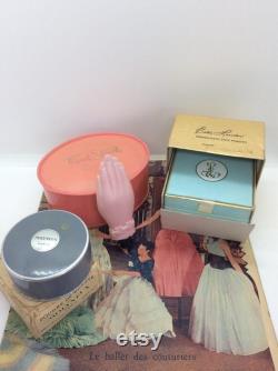 Vintage Powder Boxes with Powder and Vintage Novely Hand cream Lincoln Lin