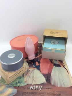 Vintage Powder Boxes with Powder and Vintage Novely Hand cream Lincoln Lin