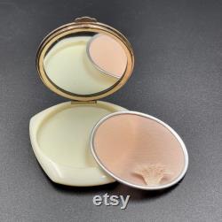 Vintage Powder Compact. Plastic Refillable Powder Box with a Mirror. Soviet Mirrored Compact. Vanity Mirror. Gift for Her. Collectible.