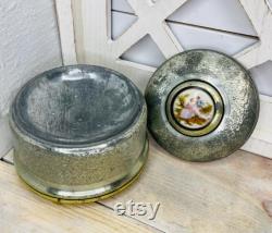 Vintage Powder Container Collection, Mascot, Floral Details, Music Box Options