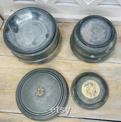 Vintage Powder Container Collection, Mascot, Floral Details, Music Box Options