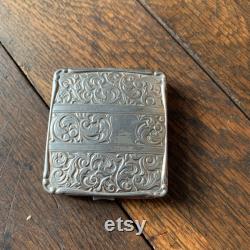 Vintage Powder case with beautiful art nouveau design business card case