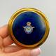 Vintage RAF Powder Compact Brass Enamel British Air Force Mirror Case Powder Box