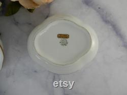 Vintage RICHARD GINORI Porcelain Fiesole Trinket Box with Rose Top