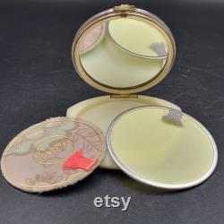 Vintage RIGA Powder Compact Soviet Era Mirrored Vanity Box