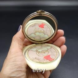 Vintage RIGA Powder Compact Soviet Era Mirrored Vanity Box
