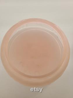 Vintage Ramses Face Powder Pink Satin Lady Glass Container