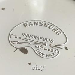 Vintage Ransburg Metal Powder Box with Hair Clips, Bobby Pins, Barette and Two Celluloid Combs. Great Trinket Collector Box for Dresser.