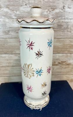 Vintage Royal Sealy Atomic Starburst Apothecary Jar Vintage Mid Century Starburst Canister