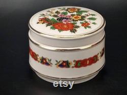Vintage Sadler Powder box floral pattern
