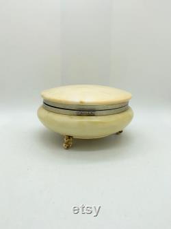 Vintage Shiseido Powder Box Loose Powder Box Celluloid Vanity Box