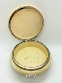 Vintage Shiseido Powder Box Loose Powder Box Celluloid Vanity Box