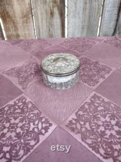 Vintage Silver Plate Talcum Powder Jar