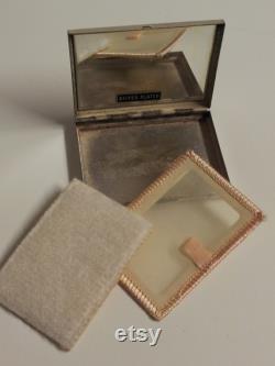 Vintage Silver Plated Compact Powder Box