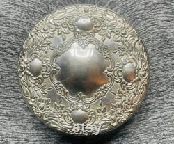 Vintage Silver Plated Godinger Vanity Jar with Mirrored Lid