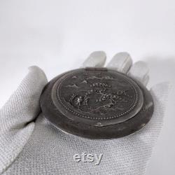 Vintage Silver Powder Box. Vietnam 1950s. Silver 875. Weight 76 g